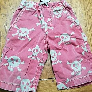 Mini Boden skull and crossbones shorts